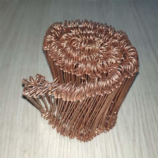 1000pcs Double Loop Copper Wire Ties 17 Gauge 5in ISO9001 Antiwear