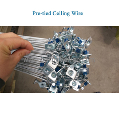 ASTM 12GA Pre Tied Hanger Suspended Ceiling Grid Wire 1-1/4&quot; Pin And Clip