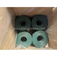 Green Polyethylene Coating Rebar Tie Wire Q195 OD 1.85mm To 1.9mm