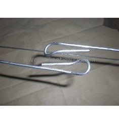 3.66mm 2.29m Cotton Galvanized Steel Baling Wire 2 Loop Avoid Rusting