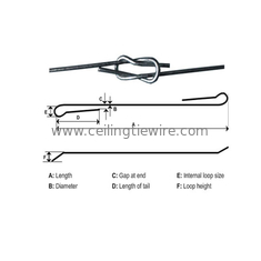 3.25mm X 94&quot; Quick Link Double Loop Bale Ties High Carbon Steel