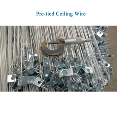 12 Gauge 6 feet Acoustical Pre Tied Ceiling Wire attached a 1-1/4&quot; pin and 90° Clip