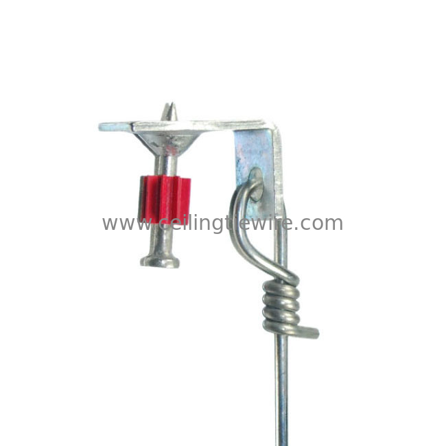 Low Carbon Steel 9 Gauge Hanger Wire For Ceiling Zinc Coating 90deg Clip