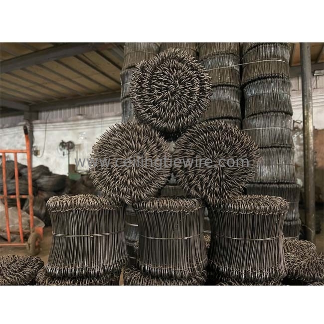 Bagging AGU Double Loop Wire Ties Anticorrosion For Concrete Mesh
