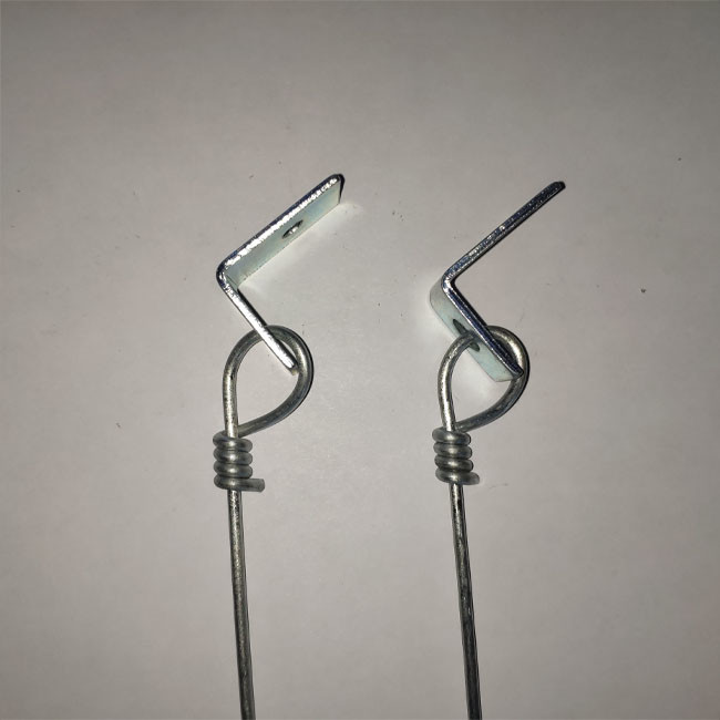 12 GA 8ft Suspended Drywall Ceiling Hanger Wire 1" Pin And Clip